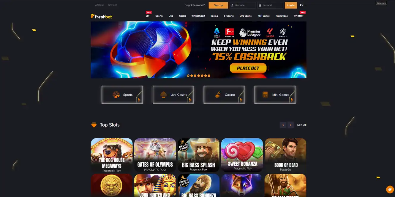 freshbet casino review home